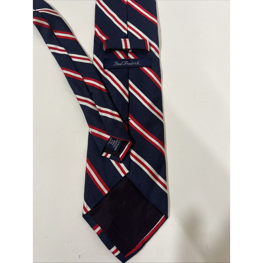 Paul Frederick‎ Striped Silk Hand Tailored Neck Tie